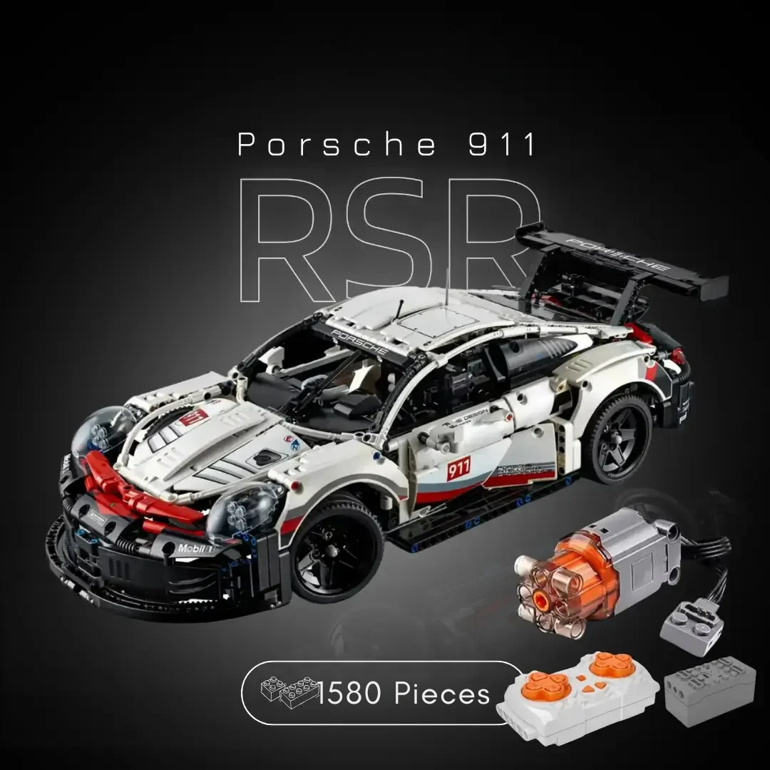 911 RSR (1580 pieces) + Motor & Remote Control Kit