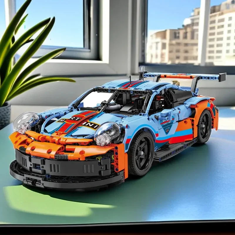 911 RSR Blue-Orange Model Kit (1580 parts)