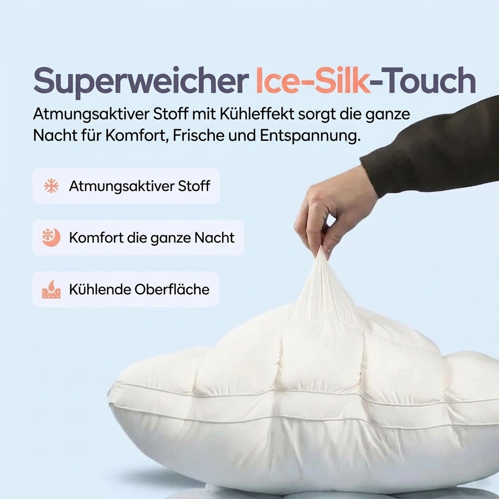CloudPuff™ – Ergonomisches 3D-Kissen für tiefen Schlaf